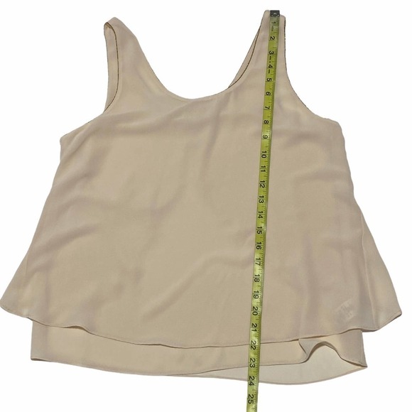 NAKED Zebra Beige Sleeveless Ruffle-Back Blouse - Picture 8 of 12